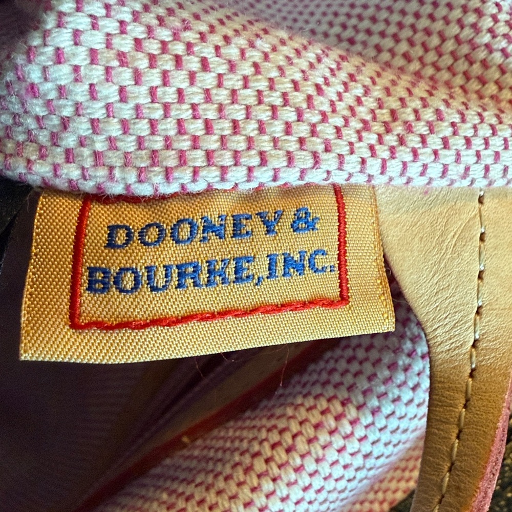 Dooney&Bourke Large Black Leather Grommet Shopper Tote - Picture 6 of 11